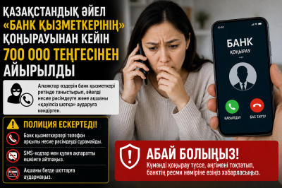 Павлодар облысының тұрғыны «банк қызметкеріне» сеніп, 700 мың теңгесінен айырылды